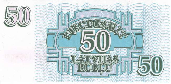 Lettland p40 50 Rubli 1992